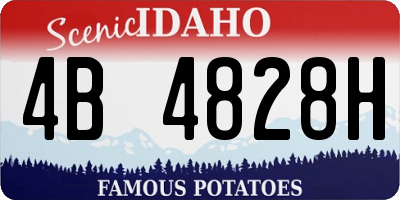 ID license plate 4B4828H