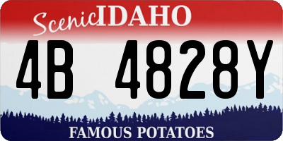ID license plate 4B4828Y