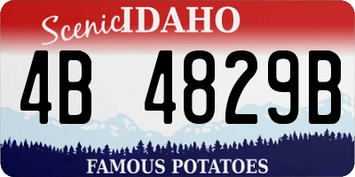 ID license plate 4B4829B