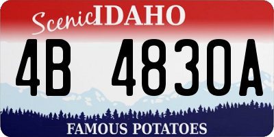 ID license plate 4B4830A