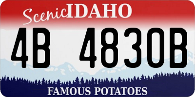 ID license plate 4B4830B