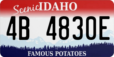 ID license plate 4B4830E