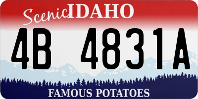 ID license plate 4B4831A