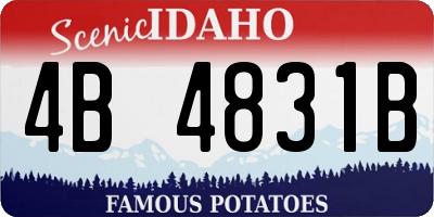 ID license plate 4B4831B