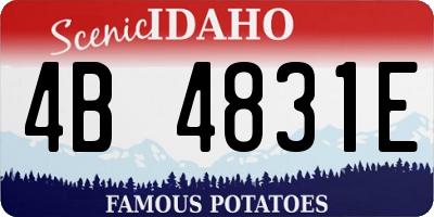 ID license plate 4B4831E