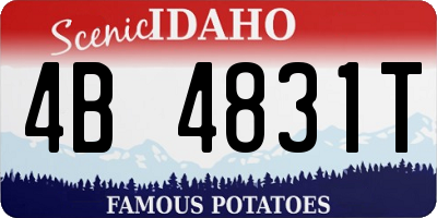 ID license plate 4B4831T