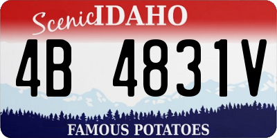 ID license plate 4B4831V