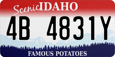 ID license plate 4B4831Y