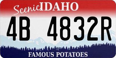 ID license plate 4B4832R