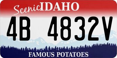 ID license plate 4B4832V
