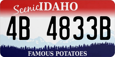 ID license plate 4B4833B