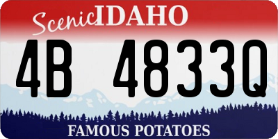 ID license plate 4B4833Q