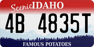 ID license plate 4B4835T