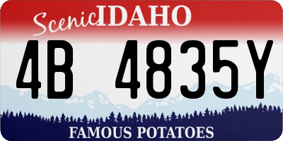 ID license plate 4B4835Y