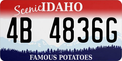 ID license plate 4B4836G