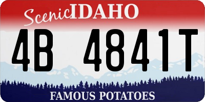 ID license plate 4B4841T