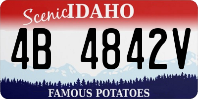 ID license plate 4B4842V