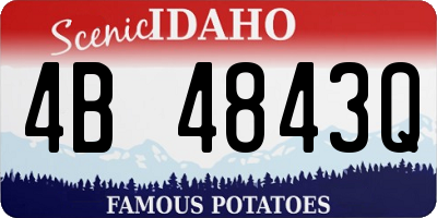 ID license plate 4B4843Q
