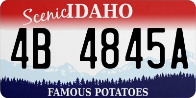 ID license plate 4B4845A