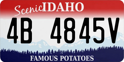 ID license plate 4B4845V