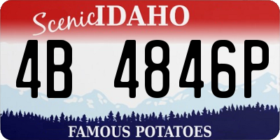 ID license plate 4B4846P
