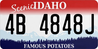 ID license plate 4B4848J