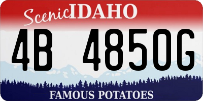 ID license plate 4B4850G