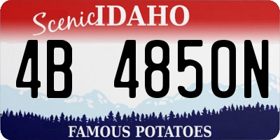 ID license plate 4B4850N