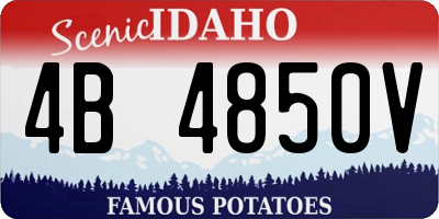 ID license plate 4B4850V