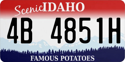ID license plate 4B4851H