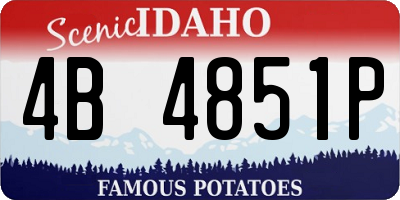 ID license plate 4B4851P