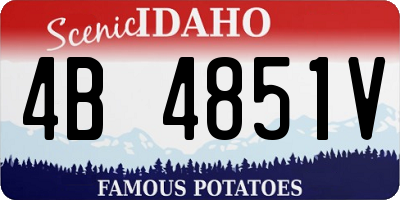 ID license plate 4B4851V