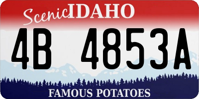 ID license plate 4B4853A