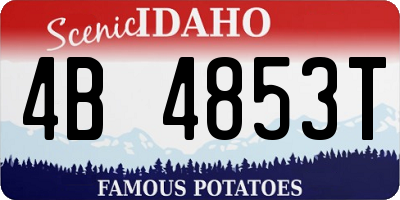 ID license plate 4B4853T