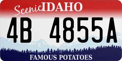 ID license plate 4B4855A