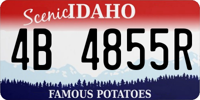 ID license plate 4B4855R