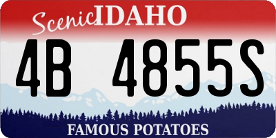 ID license plate 4B4855S