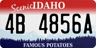 ID license plate 4B4856A