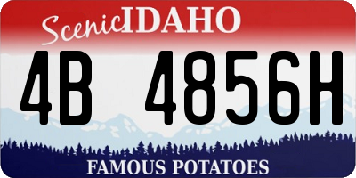 ID license plate 4B4856H