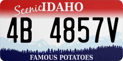ID license plate 4B4857V