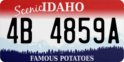 ID license plate 4B4859A