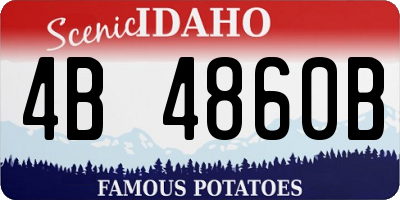 ID license plate 4B4860B