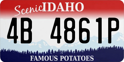 ID license plate 4B4861P