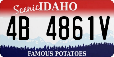 ID license plate 4B4861V