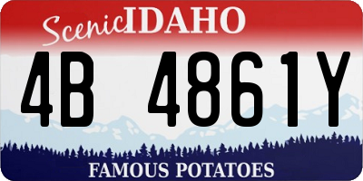 ID license plate 4B4861Y