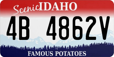 ID license plate 4B4862V