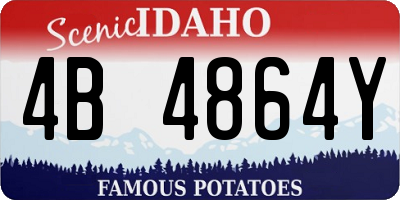 ID license plate 4B4864Y