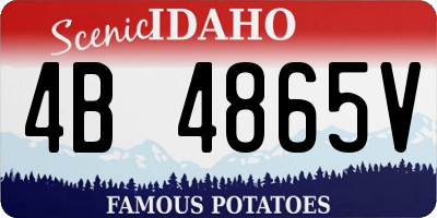 ID license plate 4B4865V