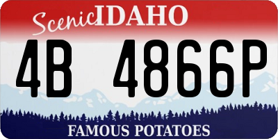 ID license plate 4B4866P