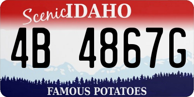 ID license plate 4B4867G